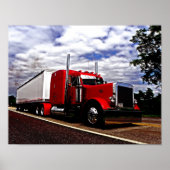 Sensenig Red Peterbilt 379 Poster (Voorkant)