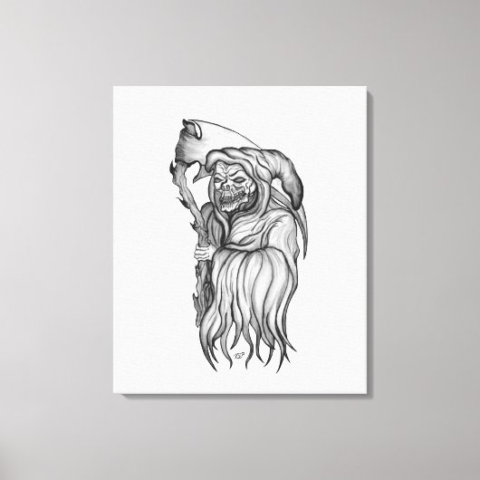 Sensenmann - De dood Canvas Afdruk (Voorkant)