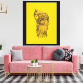 Sensenmann - De dood Canvas Afdruk (Insitu (Woonkamer))