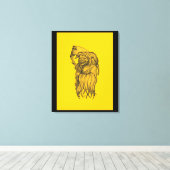 Sensenmann - De dood Canvas Afdruk (Insitu (Houten vloer))