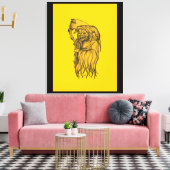 Sensenmann - De dood Canvas Afdruk (Insitu (Woonkamer))