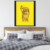 Sensenmann - De dood Canvas Afdruk (Insitu (Slaapkamer))