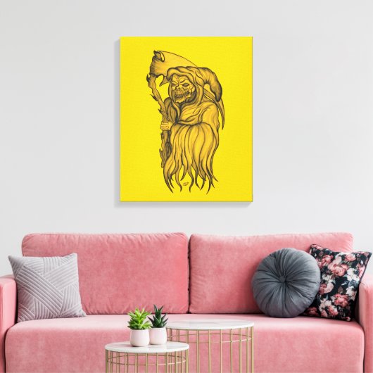 Sensenmann - De dood Canvas Afdruk (Insitu (Woonkamer))