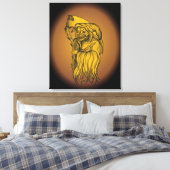 Sensenmann - De dood Canvas Afdruk (Insitu (Slaapkamer))