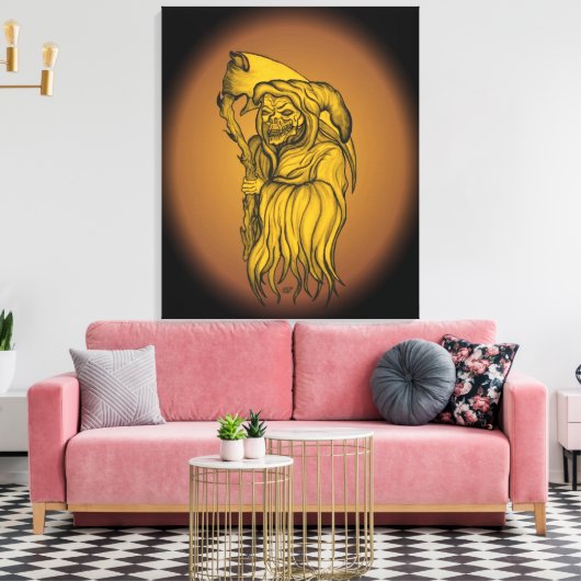 Sensenmann - De dood Canvas Afdruk (Insitu (Woonkamer))