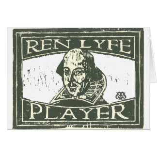Senseshaper Woodcut: Ren Lyfe Player- Shakespeare