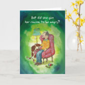 Sensitive Cocker Spaniel - Verjaardag Kaart (Gele Bloem)