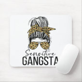Sensitive Gangsta Gangster Funny Meme Saying Quote Muismat (Met muis)