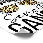 Sensitive Gangsta Gangster Funny Meme Saying Quote Poster (Hoek)