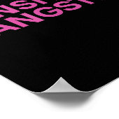 Sensitive Gangster Funny Ironic Quote  Poster (Hoek)