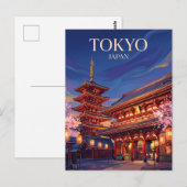 Senso-ji Tempel Japan Briefkaart (Voorkant / Achterkant)