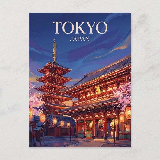 Senso-ji Tempel Japan Briefkaart (Voorkant)