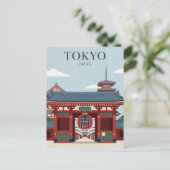 Senso-ji Tempel Japan Briefkaart (Staand voorkant)