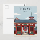 Senso-ji Tempel Japan Briefkaart (Voorkant / Achterkant)