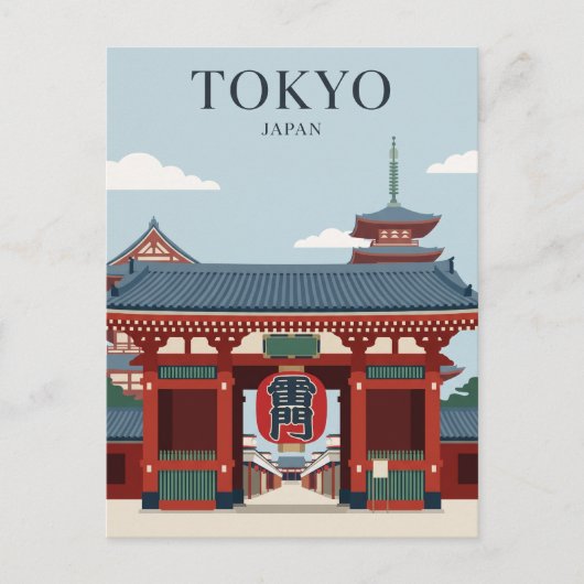 Senso-ji Tempel Japan Briefkaart (Voorkant)