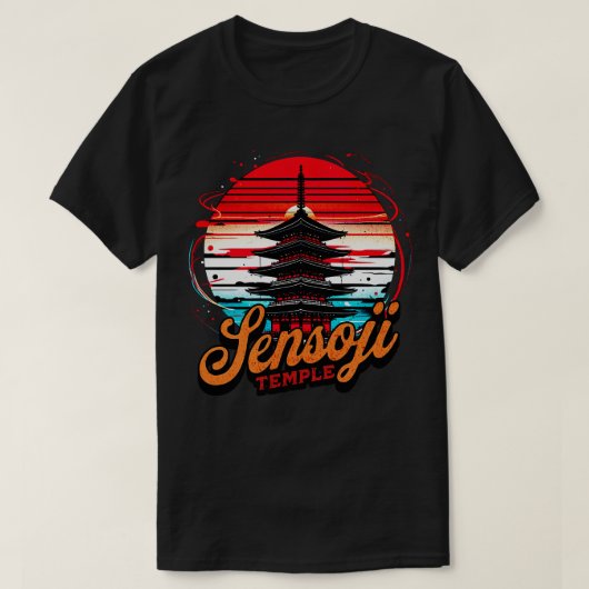 Sensoji Tempel Tokyo Design 1 T-shirt (Design voorkant)