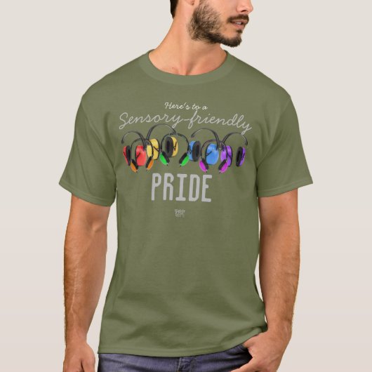 Sensorische PRIDE/ LGBTQ+ Regenboog/ Autisme T-S T-shirt (Voorkant)