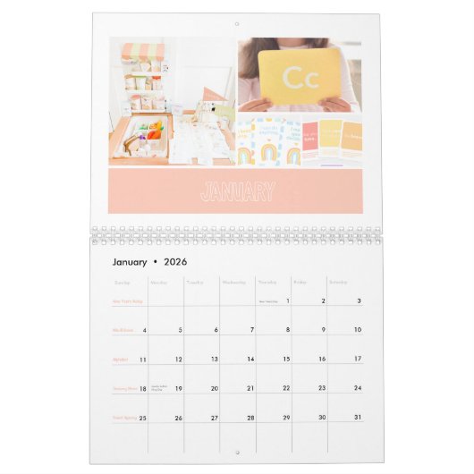 Sensorische speelagenda kalender (Jan 2026)