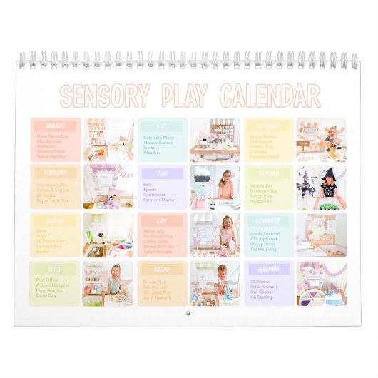 Sensorische speelagenda kalender (Hoes)