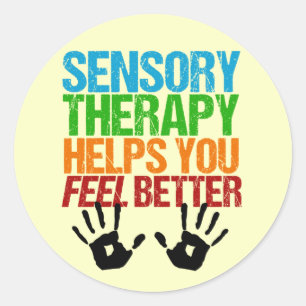Sensorische therapie Handdrukken Beroepstherapie Ronde Sticker