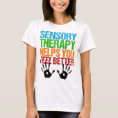 Sensorische therapie Handdrukken Beroepstherapie T-shirt (Voorkant)