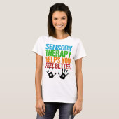 Sensorische therapie Handdrukken Beroepstherapie T-shirt (Voorkant volledig)