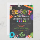 Sensorische verjaardagsuitnodiging kaart (Voorkant)