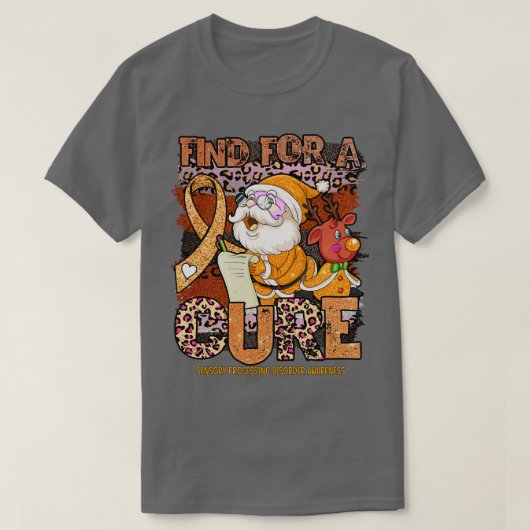Sensorische verwerkingsstoornis Awareness Leopard T-shirt (Design voorkant)