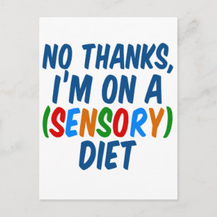 Sensory Diet Funny Occupational Therapy Briefkaart