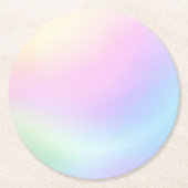 Sensory Friendly Pastel Gradient Ronde Kartonnen Onderzetter (Voorkant)