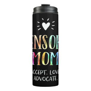 Sensory Ma TShirt voor speciale behoeften moeders Thermosbeker