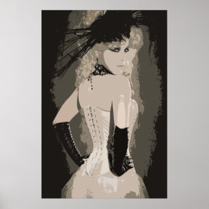 Sensual  Corset Art Poster