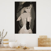 Sensual  Corset Art Poster (Keuken)
