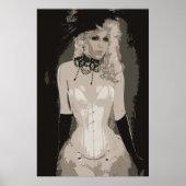  Sensual Corset Art Poster (Voorkant)