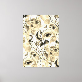 Sensual Feminine Art Pop Surrealisme Chic Artistic Canvas Afdruk