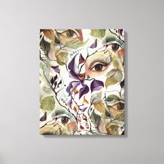 Sensual Feminine Art Pop Surrealisme Chic Artistic Canvas Afdruk (Voorkant)