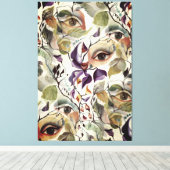 Sensual Feminine Art Pop Surrealisme Chic Artistic Canvas Afdruk (Insitu (Houten vloer))