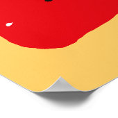 Sensual lippen die retro poster biting (Hoek)