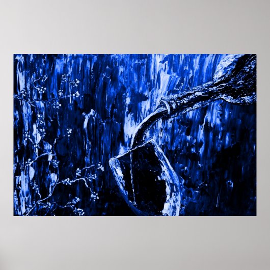 Sensual Moments Blue Fine Art Poster Print (Voorkant)