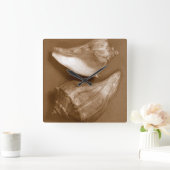 Sensual Shells Vierkante Klok (Huis)