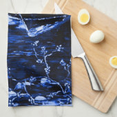 Sensual Wine Blue Towel Theedoek (Quarter Fold)