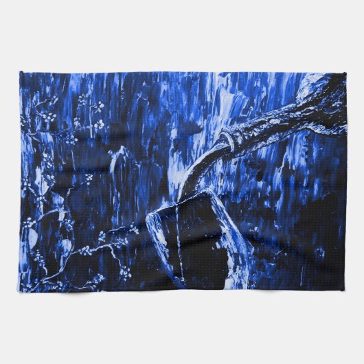 Sensual Wine Blue Towel Theedoek (Horizontaal)