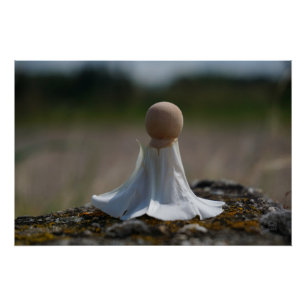 Sensueel gehuld poppetje in een bloemen jurkje. perfect poster