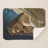 Sensueel jong flirty vrouw sherpa deken (Voorkant (horizontaal))