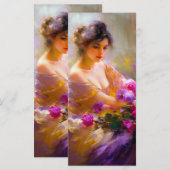 Sensueel Portret Bladwijzer Menu (Voorkant / Achterkant)