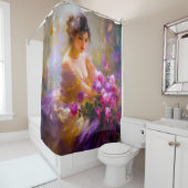 Sensueel portret douchegordijn (In situ)