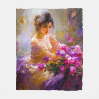 Sensueel portret fleece deken
