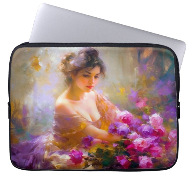 Sensueel portret laptop sleeve (Voorkant)
