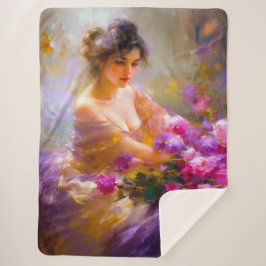 Sensueel portret sherpa deken