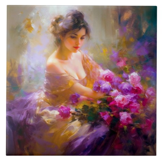 Sensueel portret tegeltje (Voorkant)